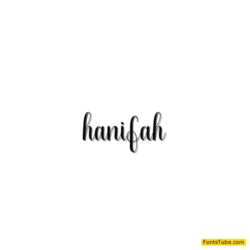 hanifah Font