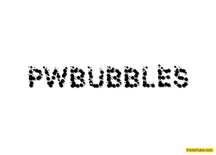 PW Bubbles Font