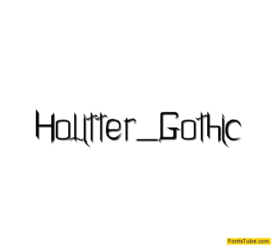 Holitter Gothic Font
