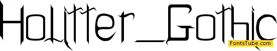 Holitter Gothic Font