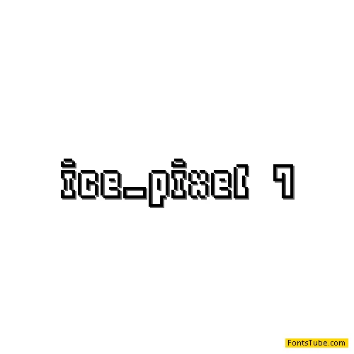 Ice Pixel7 Font