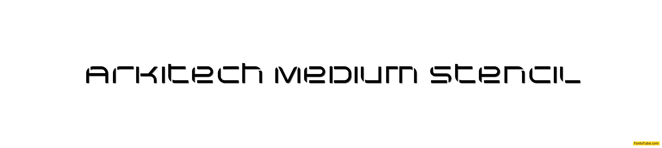 Arkitech Stencil Font
