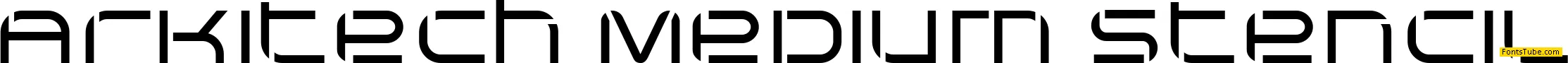 Arkitech Stencil Font
