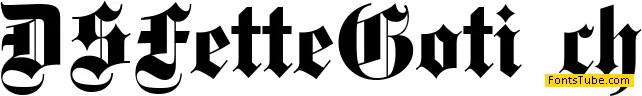 DS Fette Gotisch Font