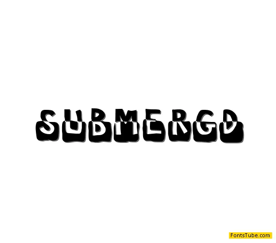 Submerged Font