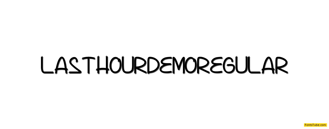 Lasthour Demo Font Family