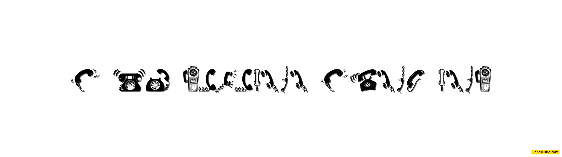 I AM TELEFONO Font