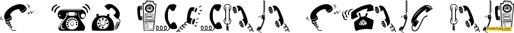 I AM TELEFONO Font