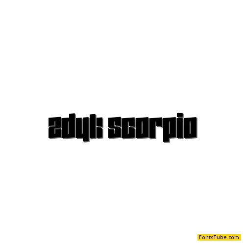 Zdyk Scorpio Font