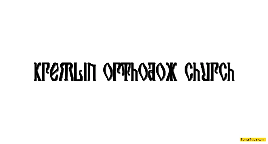 Kremlin Orthodox Church Font