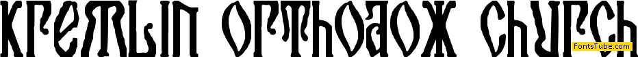Kremlin Orthodox Church Font