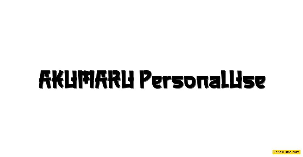 AKUMARU Font