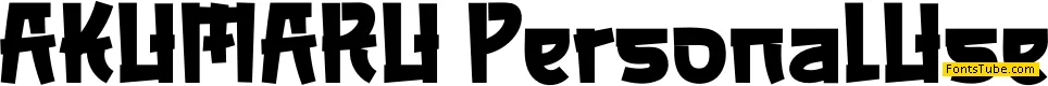 AKUMARU Font