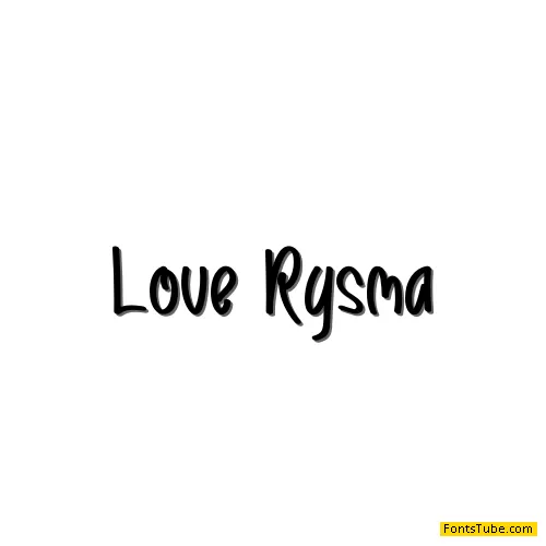 Love Rysma Font