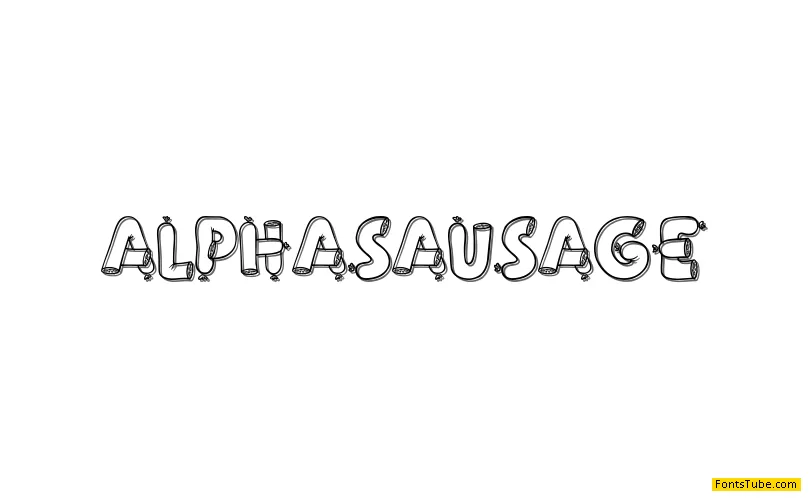Alpha Sausage Font