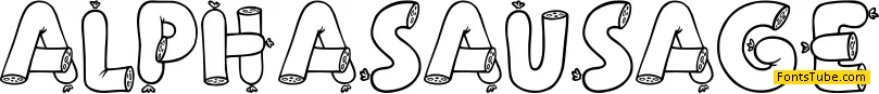 Alpha Sausage Font