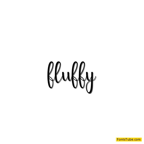 fluffy Font