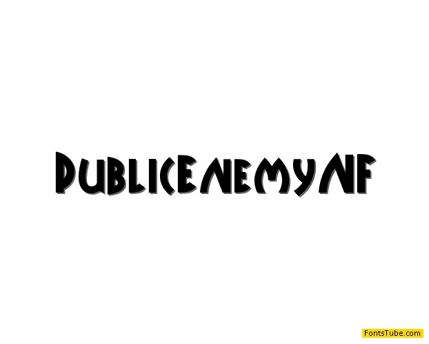 Public Enemy NF Font