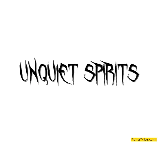 Unquiet Spirits Font