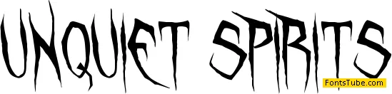 Unquiet Spirits Font