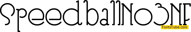Speedball No 3 NF Font