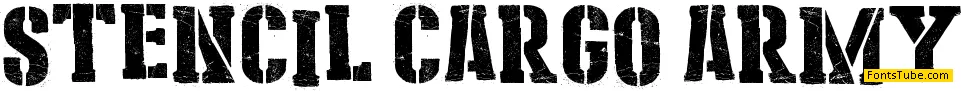 Stencil Cargo Army Font