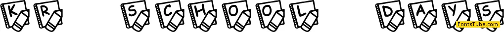 KR School Days Font