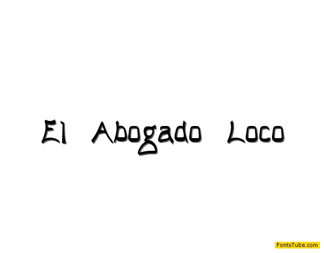 El Abogado Loco Font