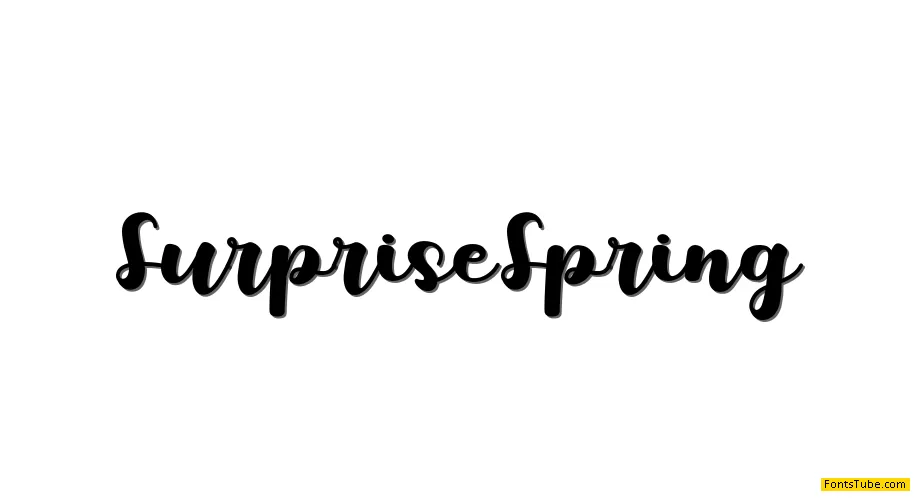 Surprise Spring Font
