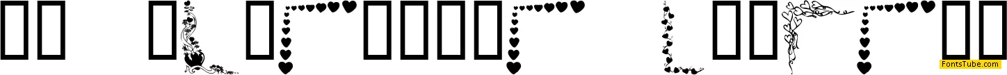 KR Valentine Borders Font
