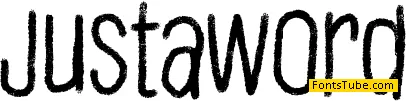 Justaword Font