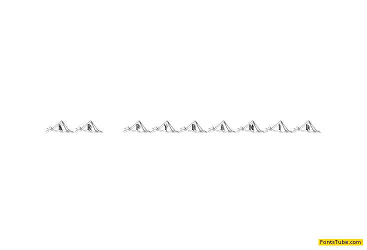 KR Pyramid Font