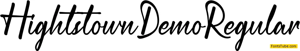 Hightstown Demo Font