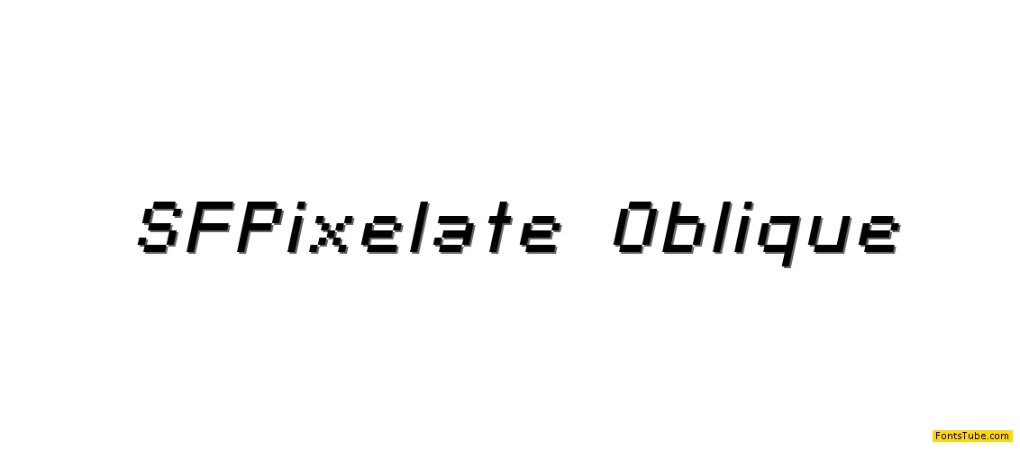 SF Pixelate Font Family