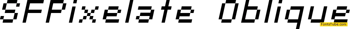 SF Pixelate Font Family