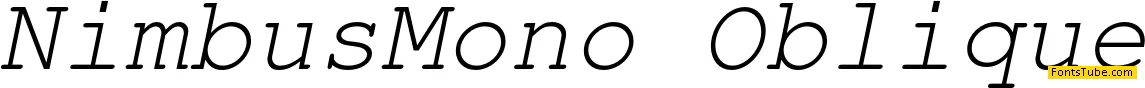 Nimbus Mono Font Family