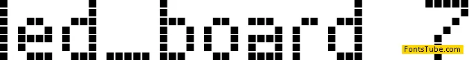 LED Board-7 Font