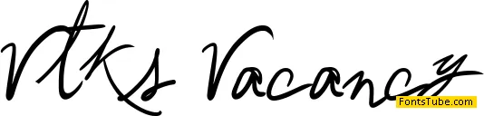 Vtks Vacancy Font