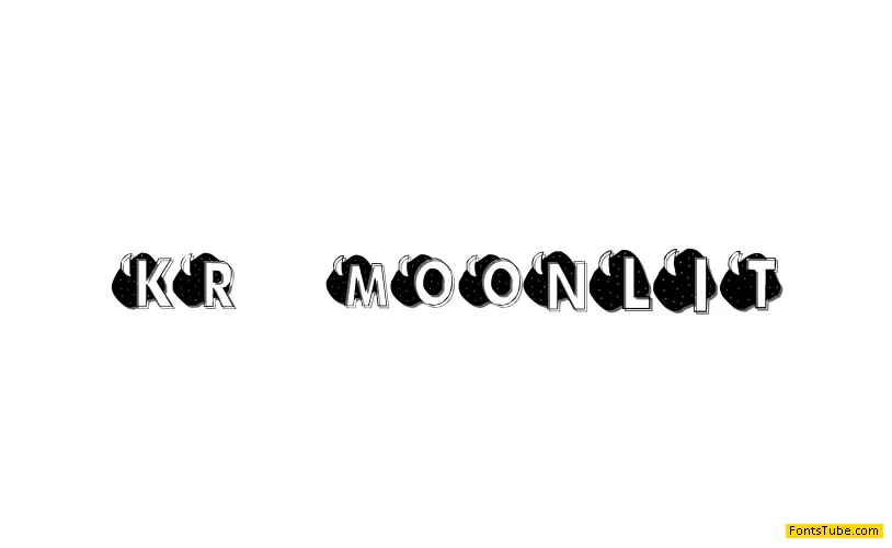 KR Moonlit Font