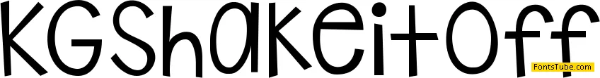 KG Shake it Off Font Family