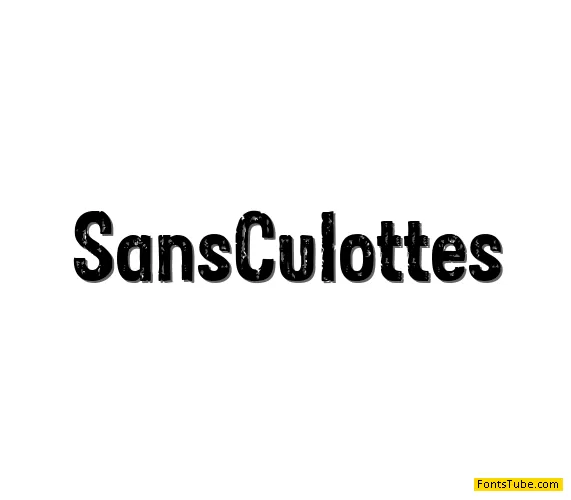 Sans Culottes Font