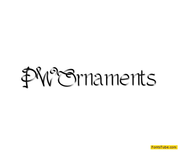 PW Ornaments Font