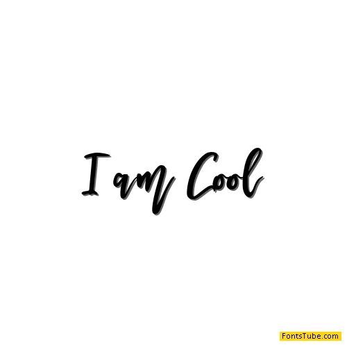 I am Cool Font