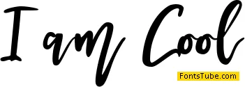 I am Cool Font