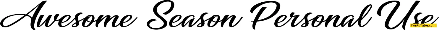 Awesome Season Personal Use Font