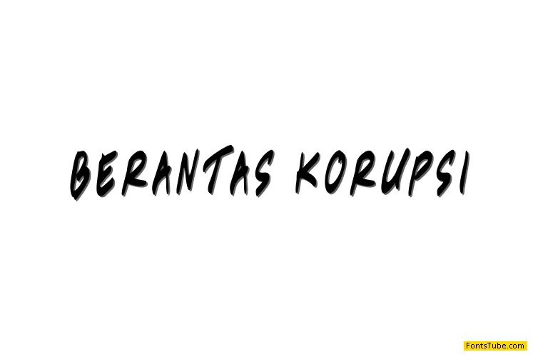 Berantas Korupsi Font