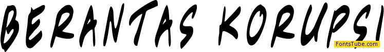 Berantas Korupsi Font