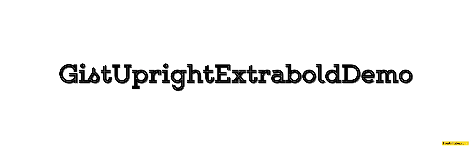 Gist Upright Extrabold Demo Font