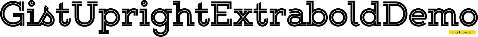 Gist Upright Extrabold Demo Font