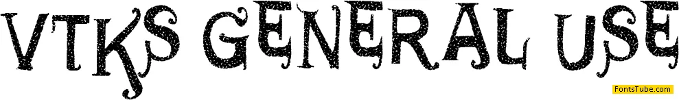 VTKS GENERAL USE Font
